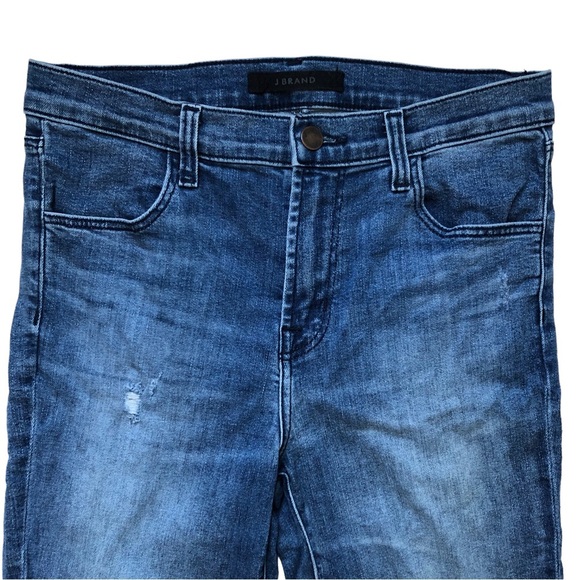 J Brand Alana Fix Up Destruct Size 27 Ankle Medium Blue - Picture 3 of 15